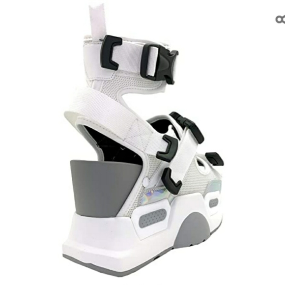 White Platform Sandals - Picture 2 of 3